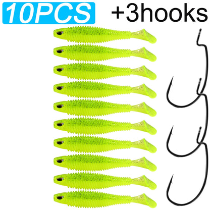 HookUpCo. Soft T Tail Fishing Lures - HookUpCo.