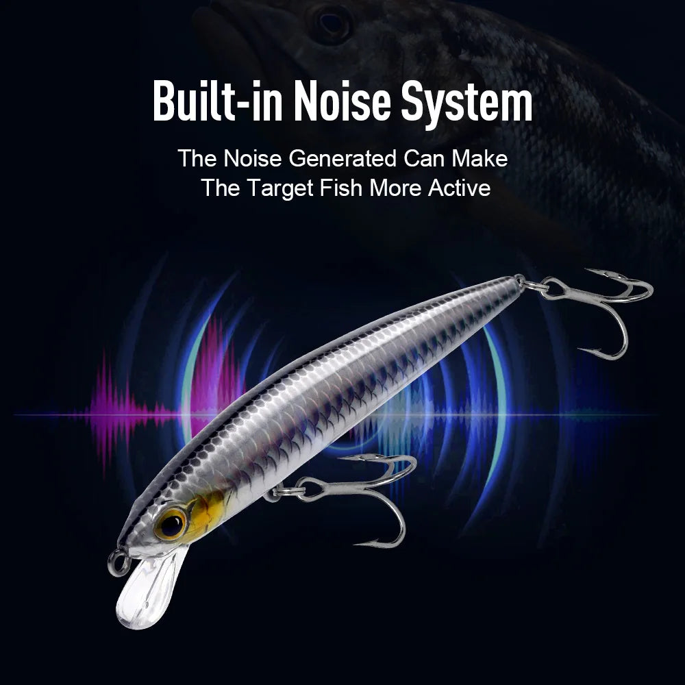 Suspending Minnow Wobbler Crank Baits for Bass