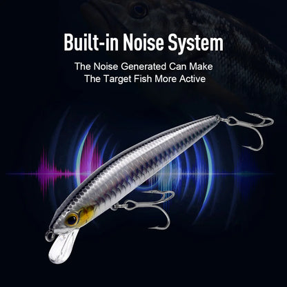 Suspending Minnow Wobbler Crank Baits for Bass