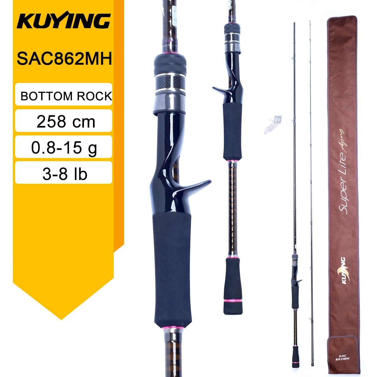 HookUpCo. SuperLite Fishing Rods for Lure Casting - HookUpCo.
