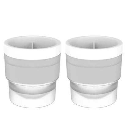 Stackable Silicone Ice Sphere Molds for Drinks