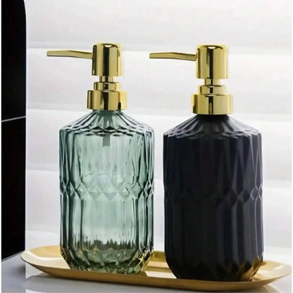 Clear Glass Soap Dispenser for Home and Office