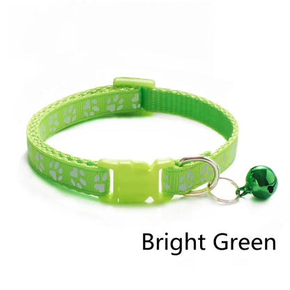 HookUpCo. Colorful Pet Collar with Safety Bell