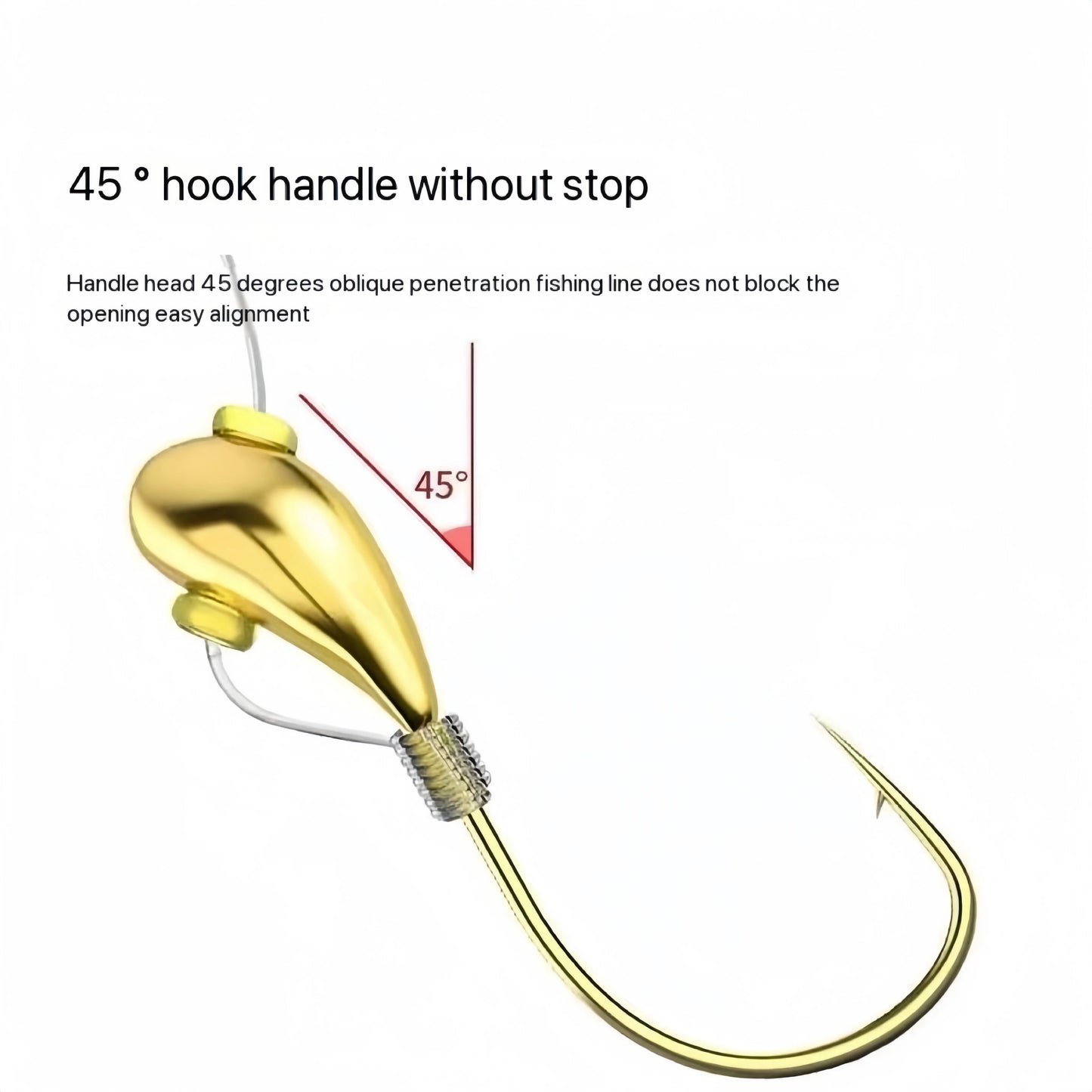 HookUpCo. Golden Stainless Steel Fishing Hooks