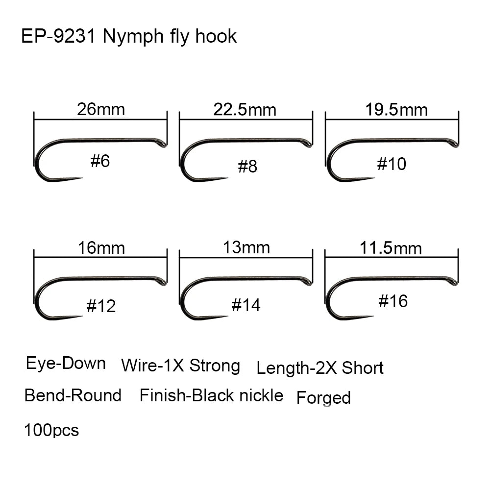 HookUpCo. Barbless Fly Fishing Hooks - HookUpCo.