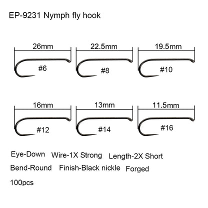 HookUpCo. Barbless Fly Fishing Hooks - HookUpCo.
