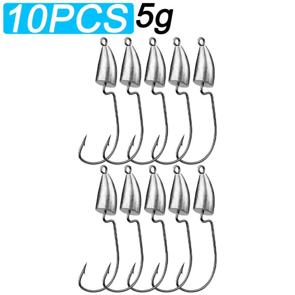 HookUpCo. Metal Jig Heads for Texas Rig Fishing - HookUpCo.
