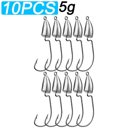 HookUpCo. Metal Jig Heads for Texas Rig Fishing - HookUpCo.