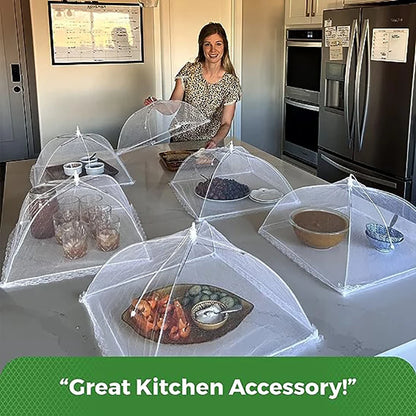 Large Mesh Food Cover Set - 6 Pcs