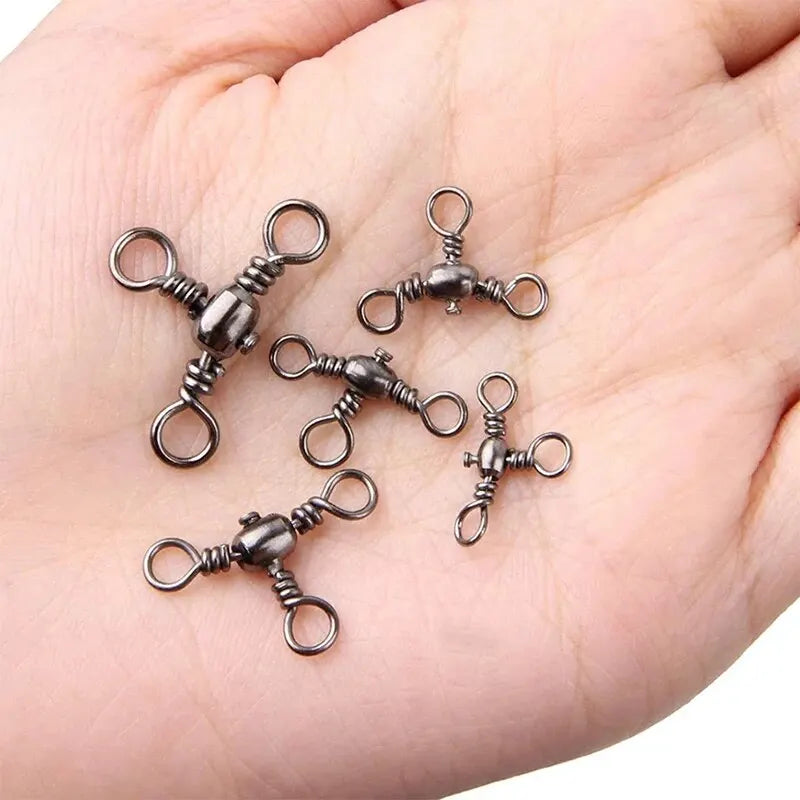 HookUpCo. 50-Piece T-Swivel Fishing Connectors