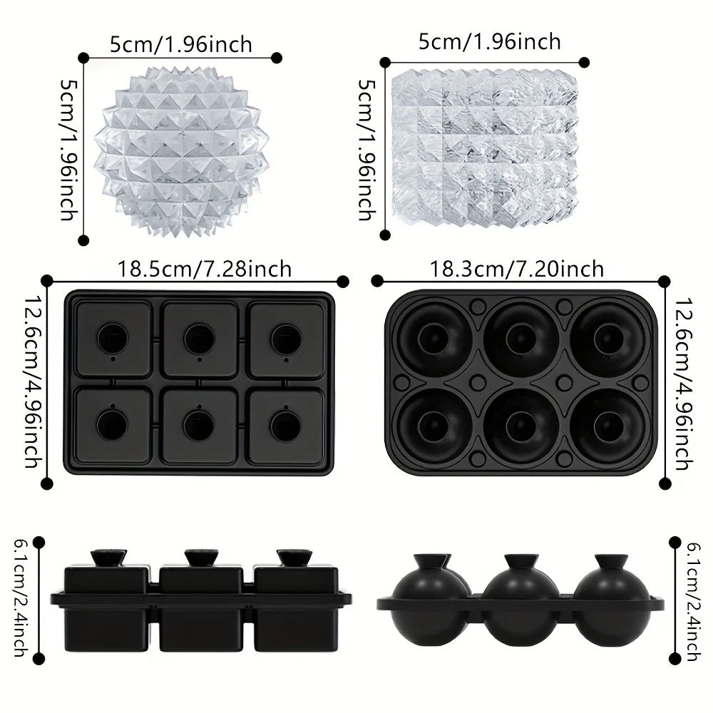Silicone Ice Cube Tray for Easy Release Drinks