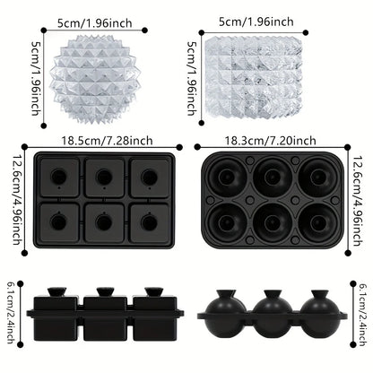 Silicone Ice Cube Tray for Easy Release Drinks