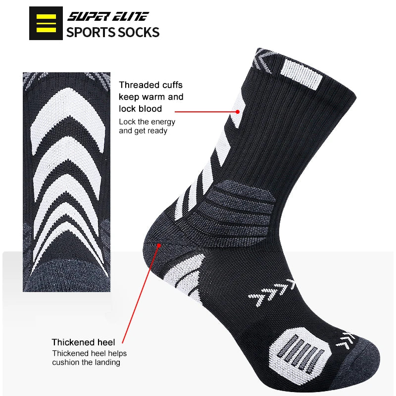 HookUpCo. Breathable Cotton Cycling Socks for All Sports