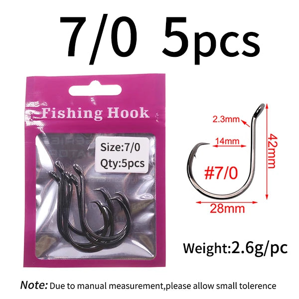 HookUpCo. Heavy-Duty Black Nickel Fishing Hooks - HookUpCo.