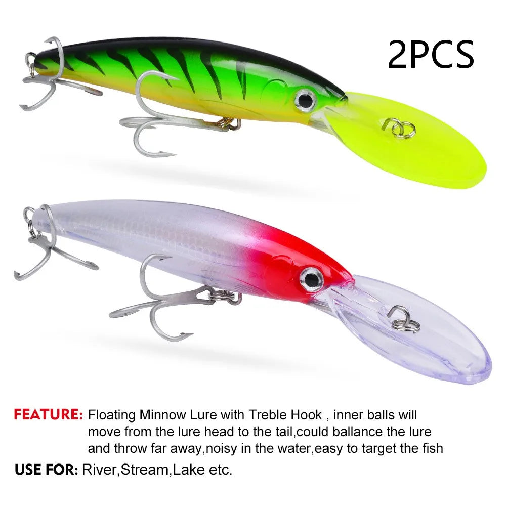 HookUpCo. Floating Fishing Lure for Bass Tackle - HookUpCo.