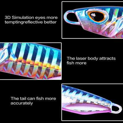 HookUpCo. 10-Piece Metal Jig Set for Fishing - HookUpCo.