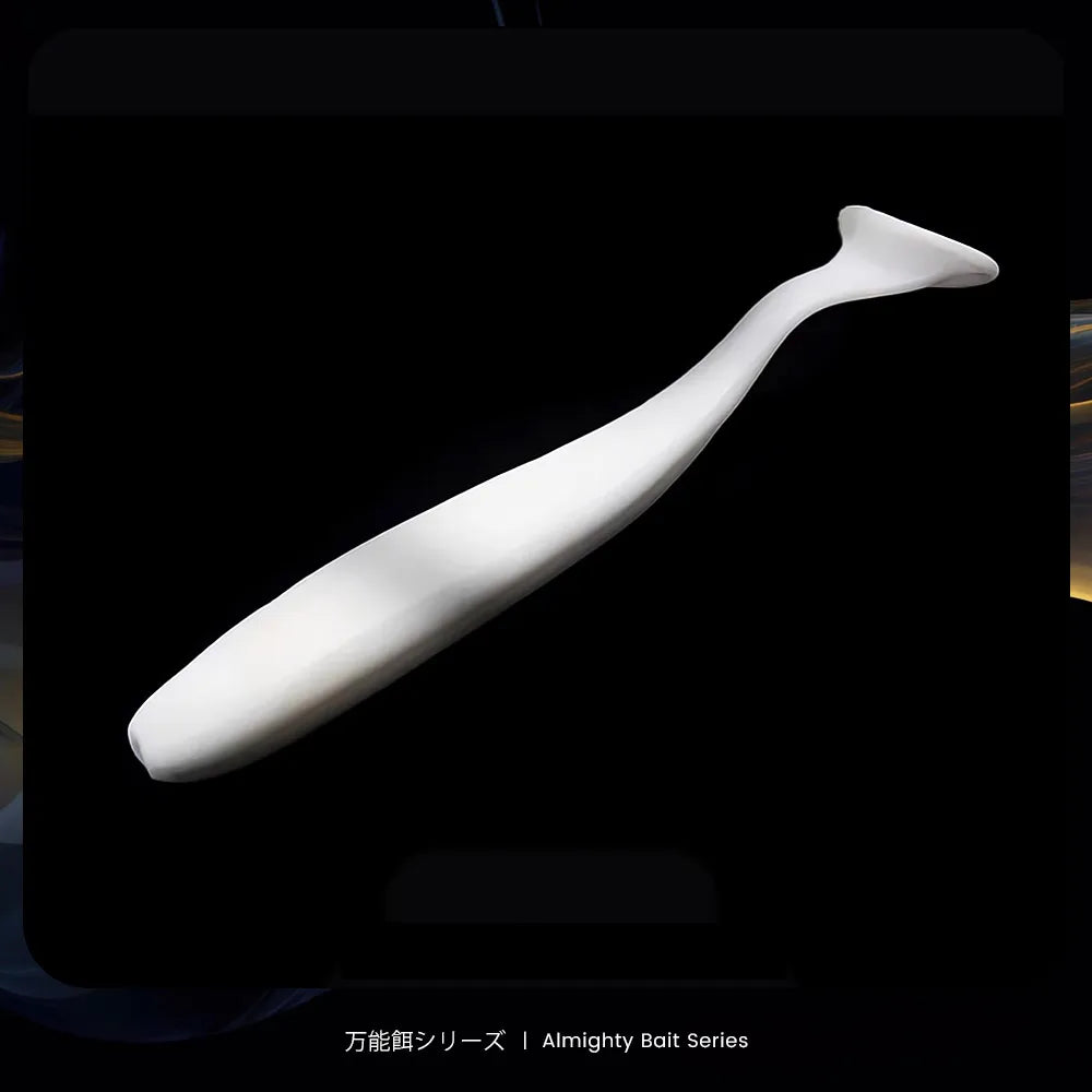 Soft Silicone Shad Worm Fishing Lure for Bass