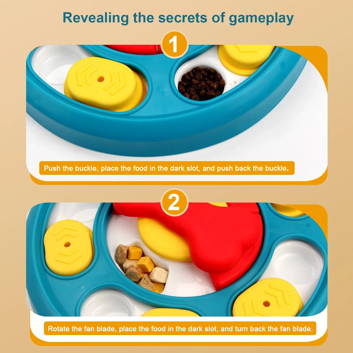 HookUpCo. Interactive Dog Puzzle Feeder Toy
