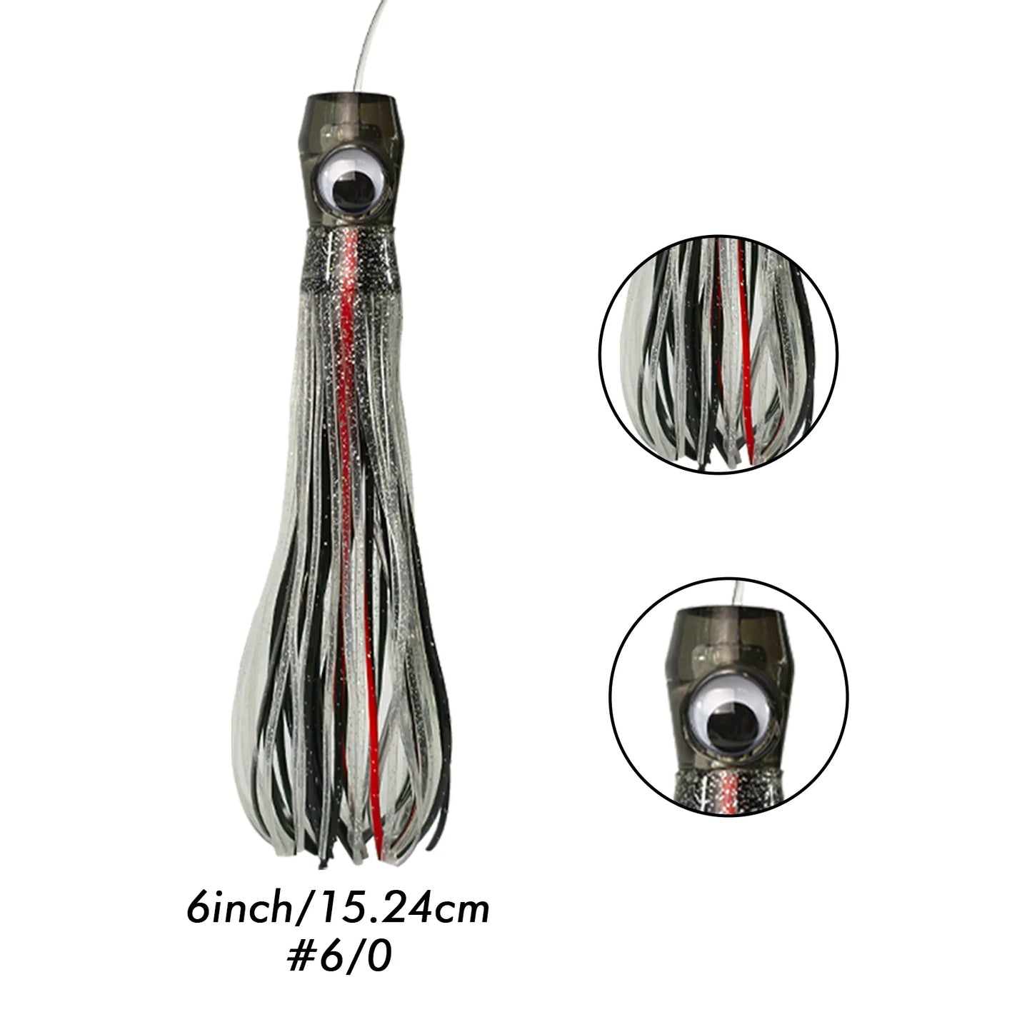 HookUpCo. Transparent Trolling Lure Set for Big Fish