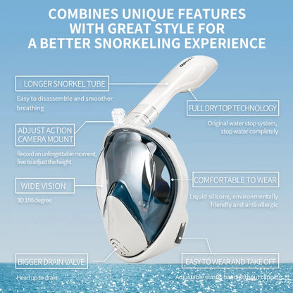 HookUpCo. Full Face Snorkel Mask