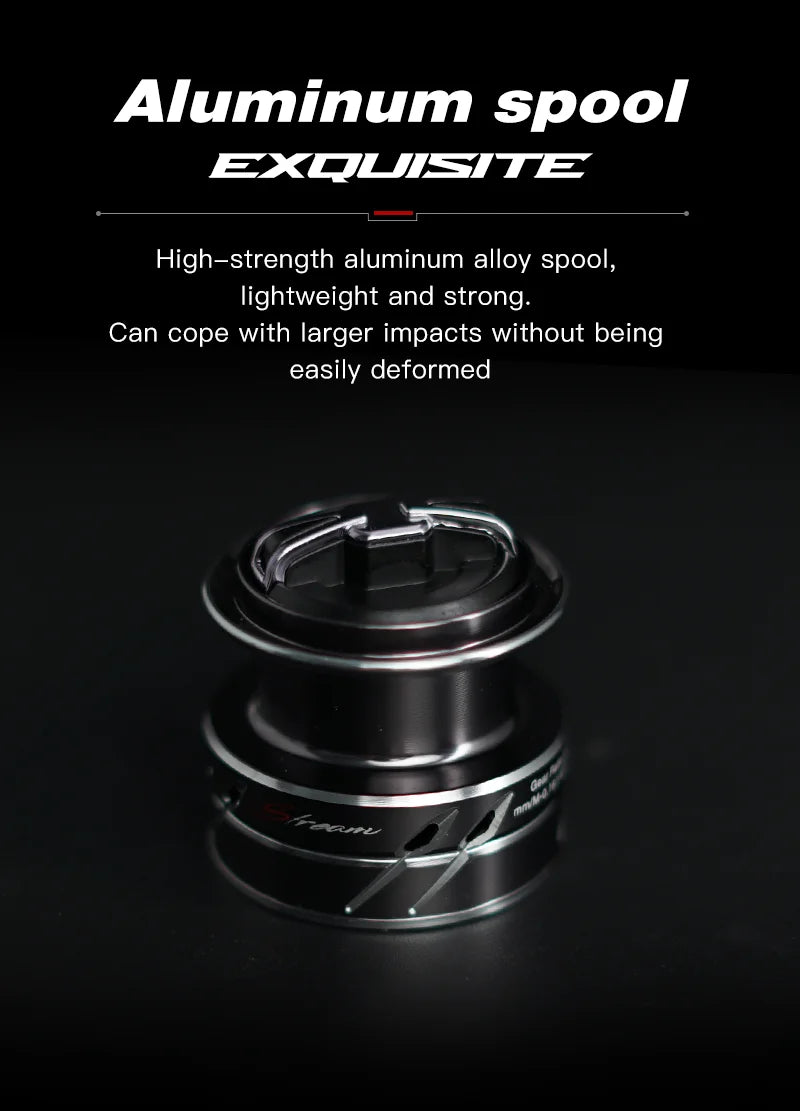 High-strength aluminum spool for fishing reels, durable and lightweight outdoors gear