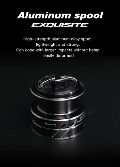 High-strength aluminum spool for fishing reels, durable and lightweight outdoors gear