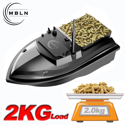 Remote Control Bait Boat with 2kg Capacity