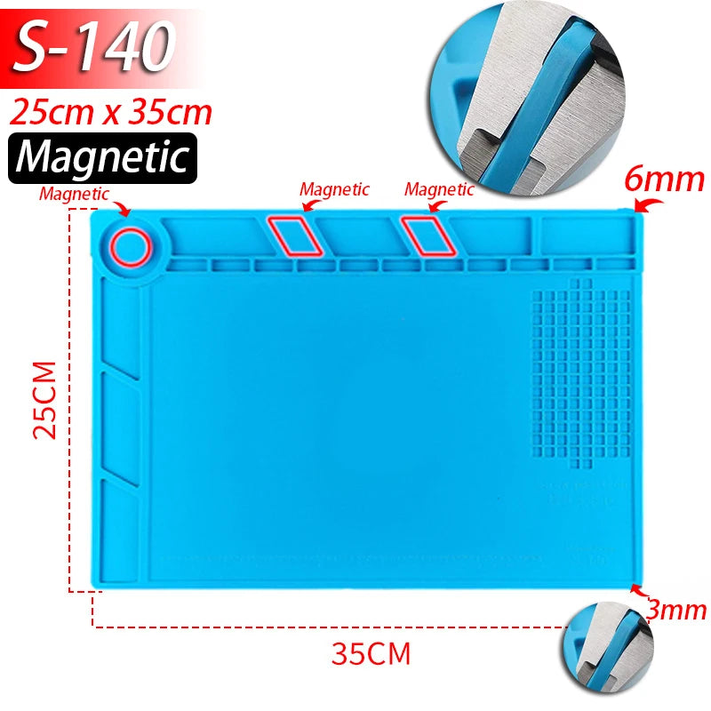 HookUpCo. Heat-Resistant Silicone Soldering Mat