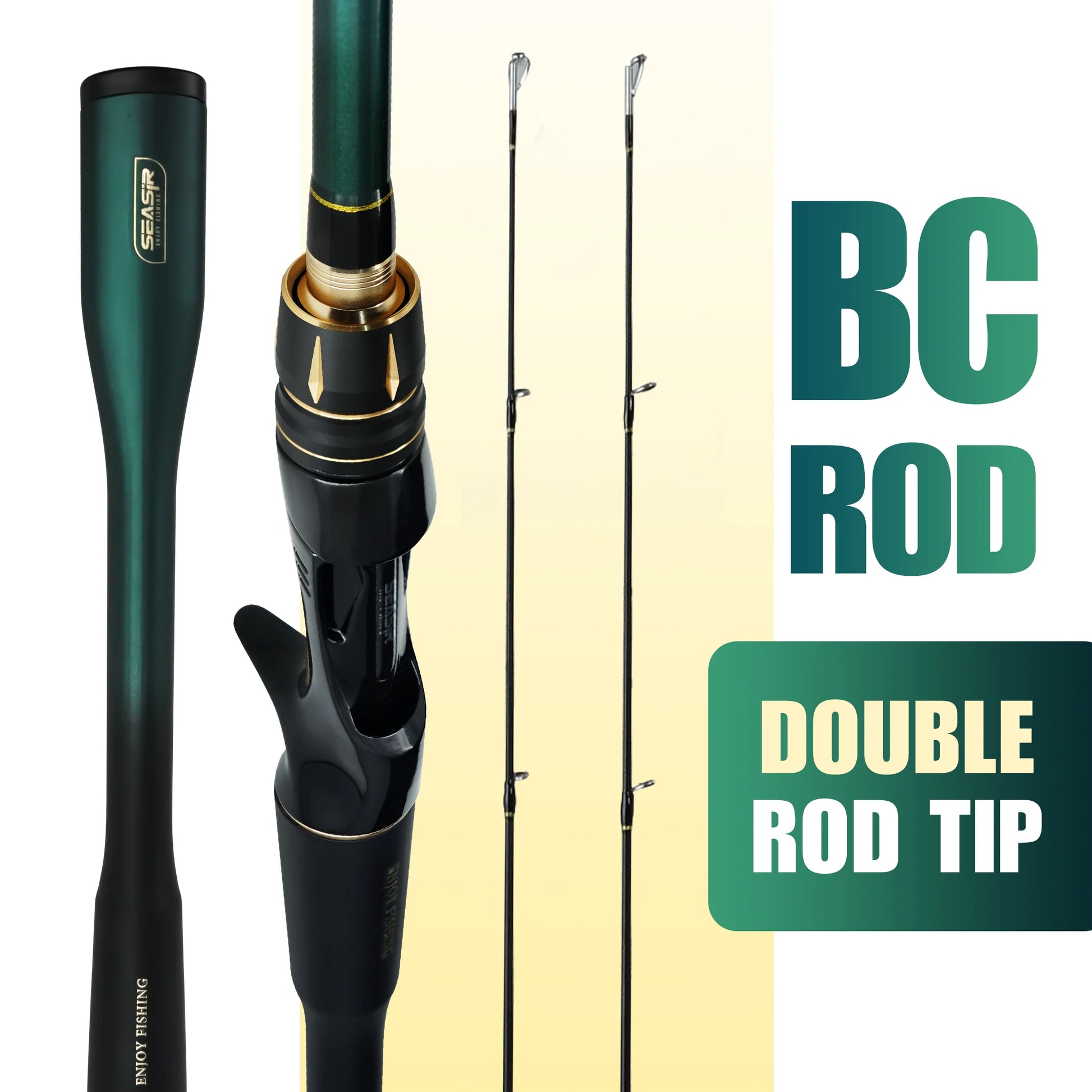 HookUpCo. Carbon Fiber Fishing Rod with Grip - HookUpCo.