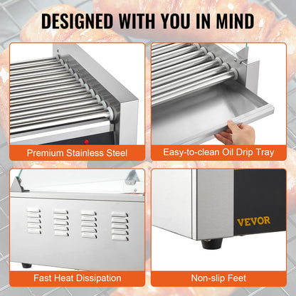 HookUpCo. Electric Hot Dog Roller