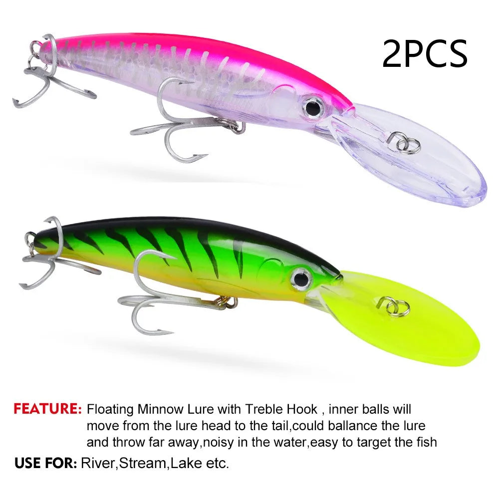 HookUpCo. Floating Fishing Lure for Bass Tackle - HookUpCo.