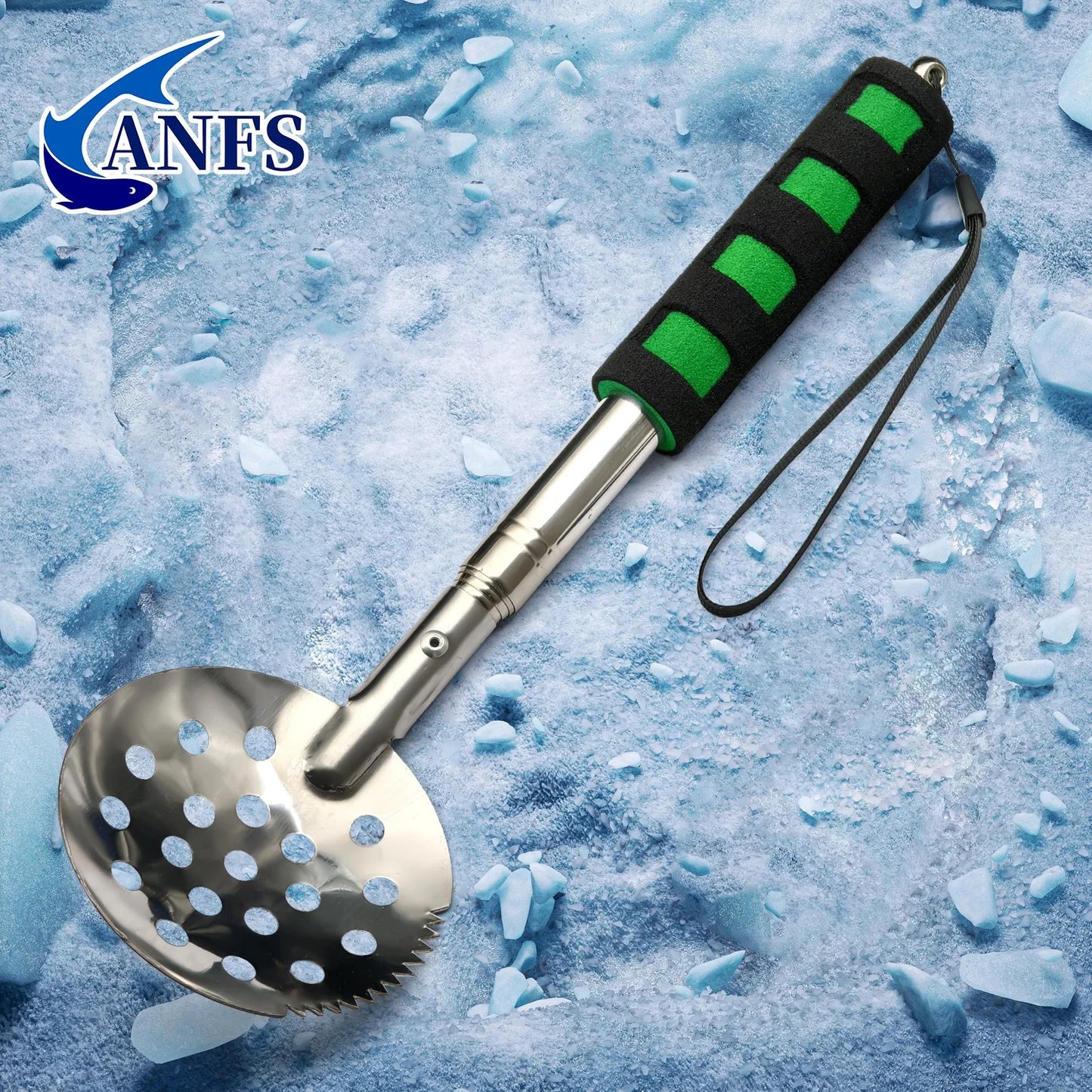 Retractable Ice Fishing Skimmer with Long Handle