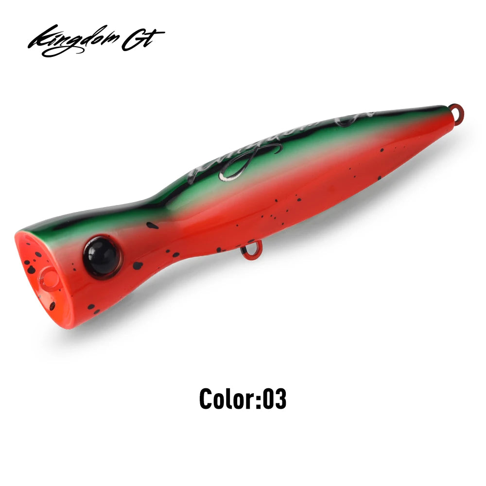 HookUpCo. Topwater Popper Lure for Saltwater Fishing - HookUpCo.