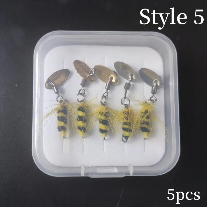 HookUpCo. Bionic Insect Lures 5PCS - HookUpCo.