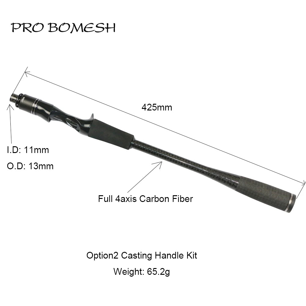 HookUpCo. Carbon Fiber Taper Grip Fishing Handle - HookUpCo.