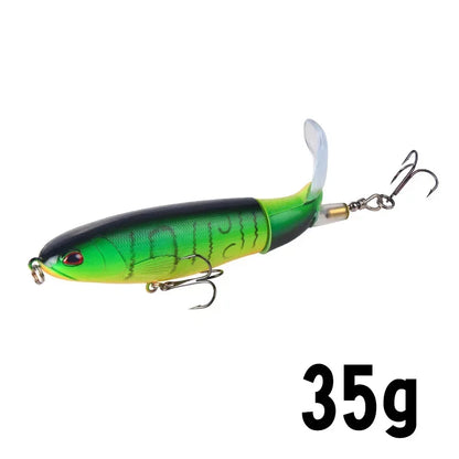 HookUpCo. Topwater Fishing Lure with Rotating Tail
