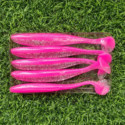 HookUpCo. 5pcs T-Tail Swimbait for Fishing