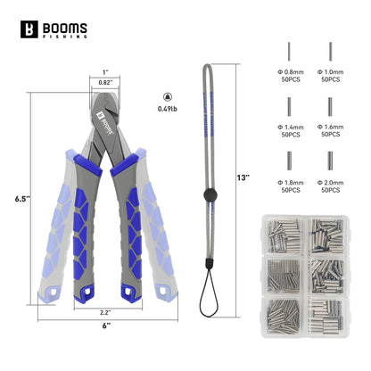 HookUpCo. Fishing Crimping Tool with Sleeves Set - HookUpCo.