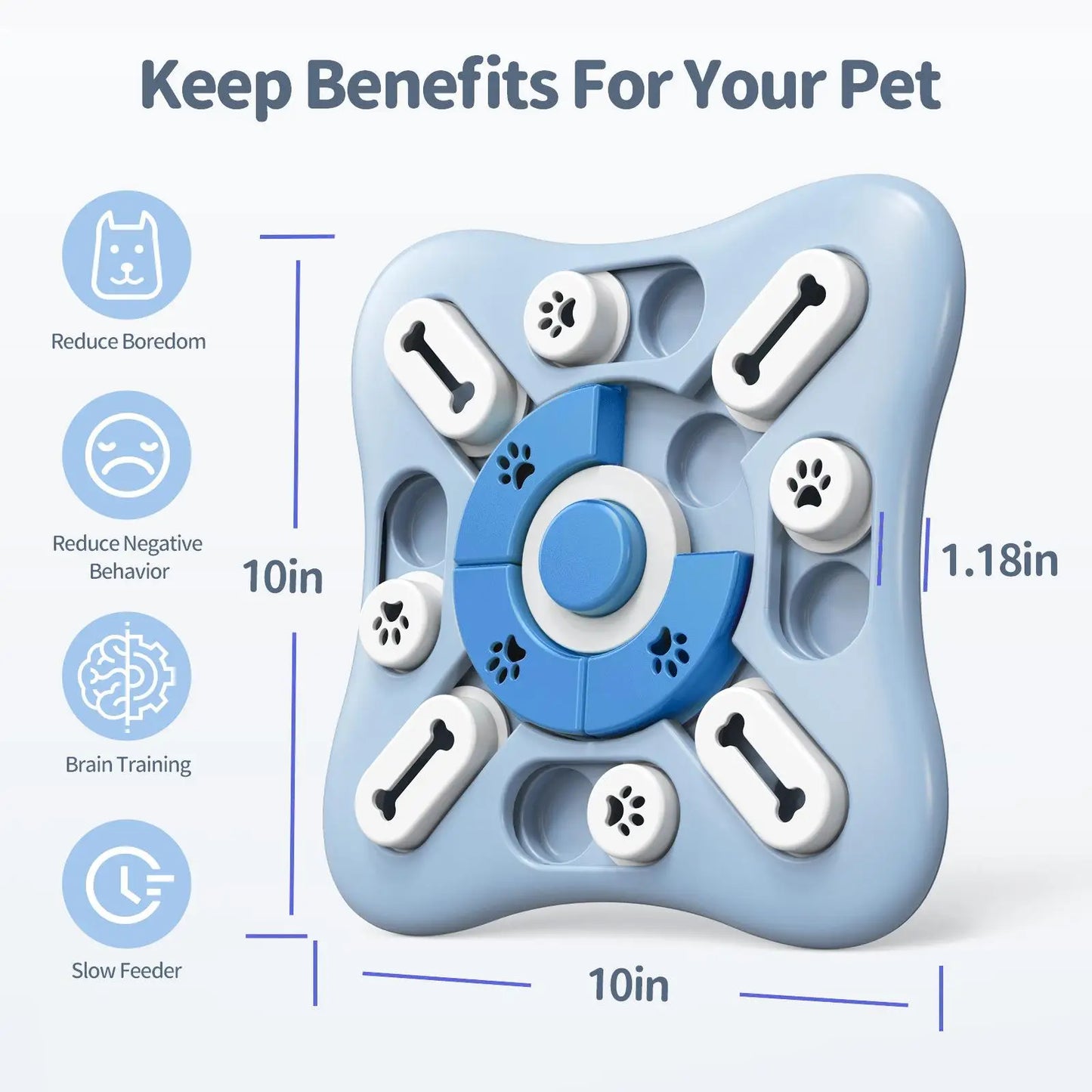 HookUpCo. Interactive Slow Feeder Dog Puzzle