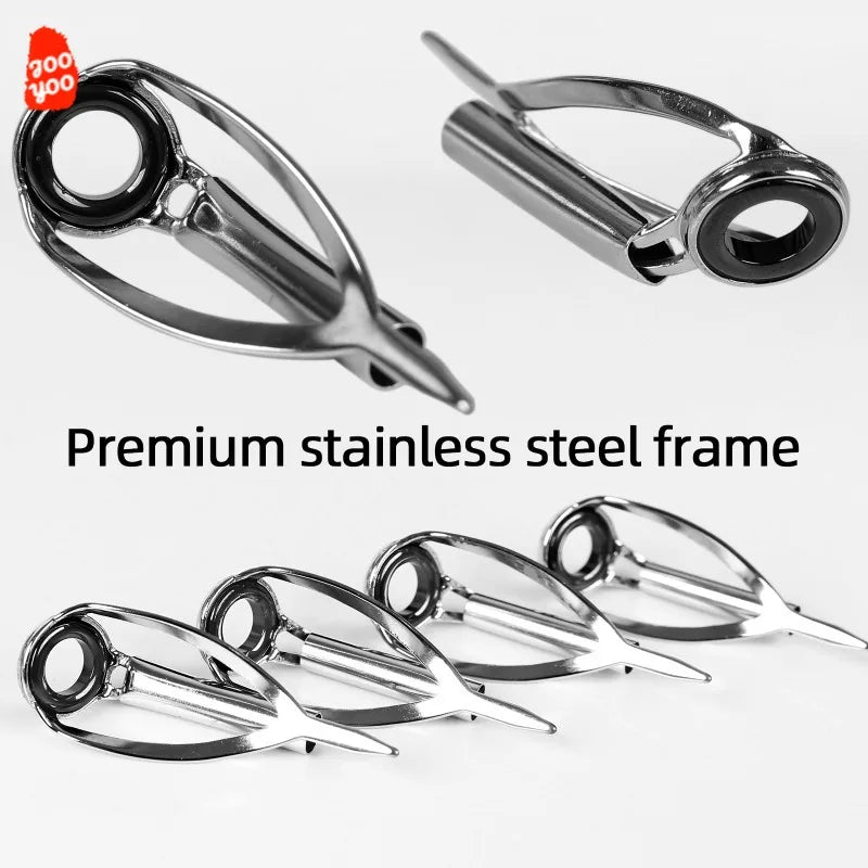 Anti-Tangle Fishing Rod Tip Guide Rings Set