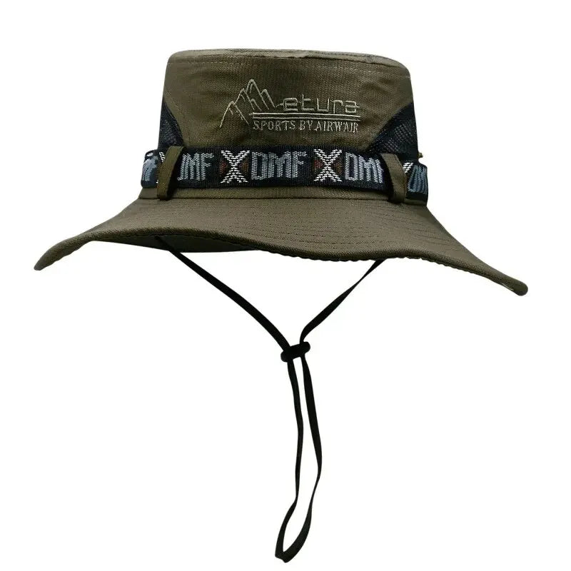 HookUpCo UV Wide Brim Bucket Hat