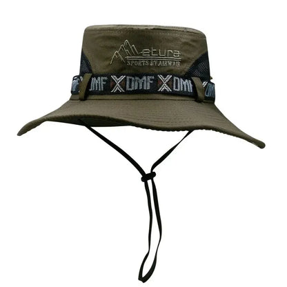 HookUpCo UV Wide Brim Bucket Hat