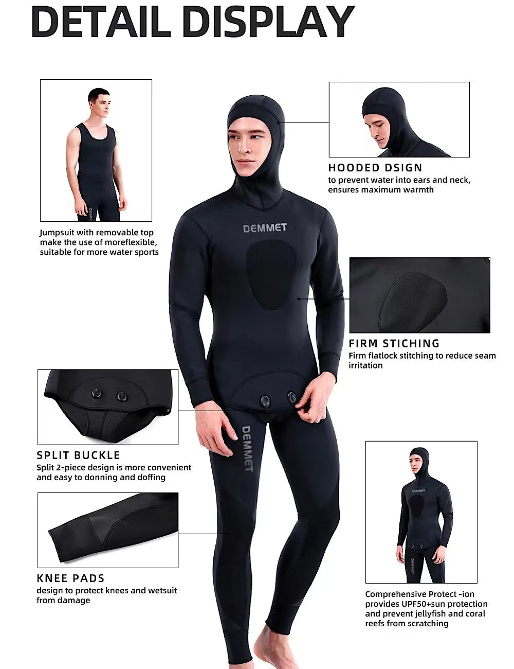 Camouflage Cold Water Diving Spearfishing Neoprene Wetsuit for