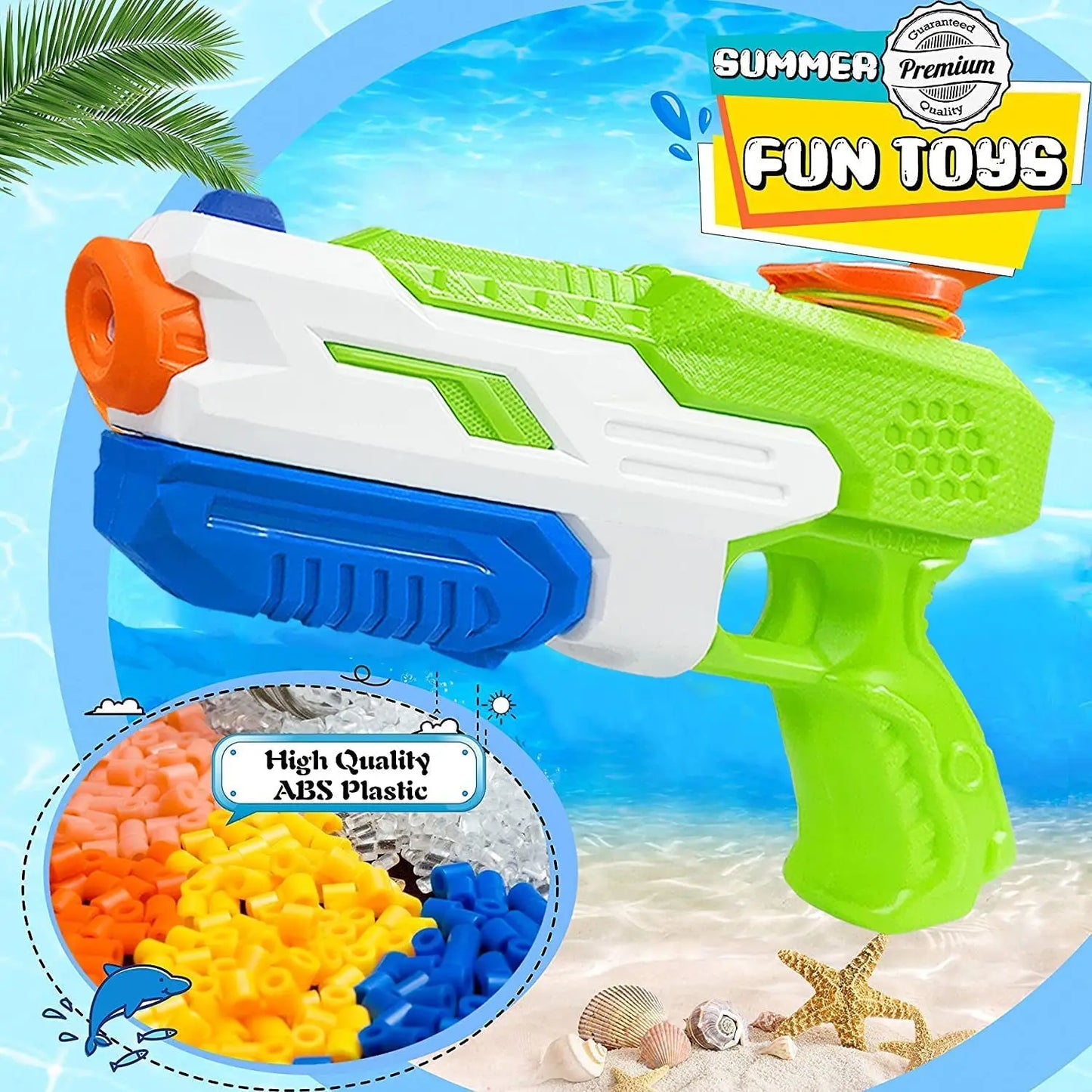 Summer Soaker Water Guns - Long Range Outdoor Fun Wet Play