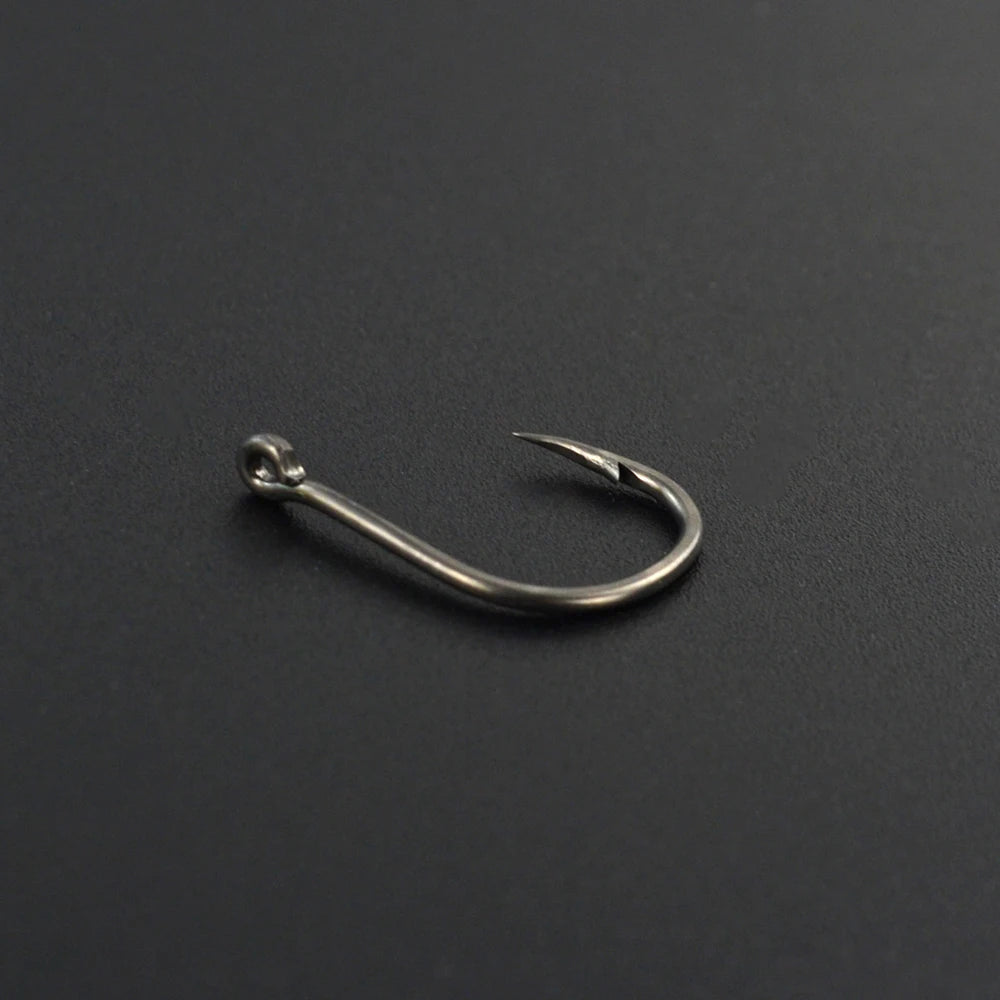 HookUpCo. High Carbon Barbed Fishing Hooks, 30 Pack - HookUpCo.
