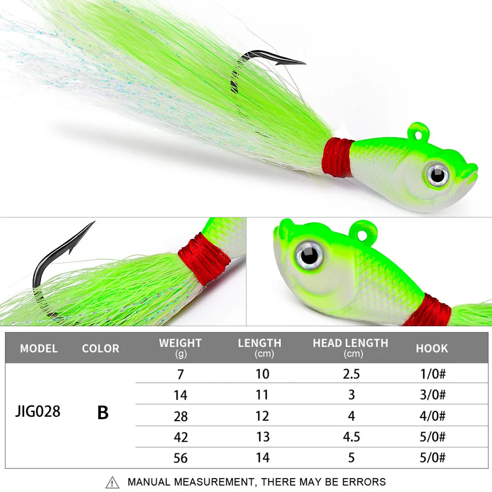 HookUpCo. Feathered Fishing Jig Set - HookUpCo.