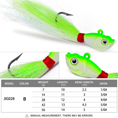 HookUpCo. Feathered Fishing Jig Set - HookUpCo.