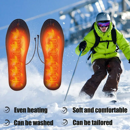 USB Heated Insoles for Ultimate Winter Foot Warmth