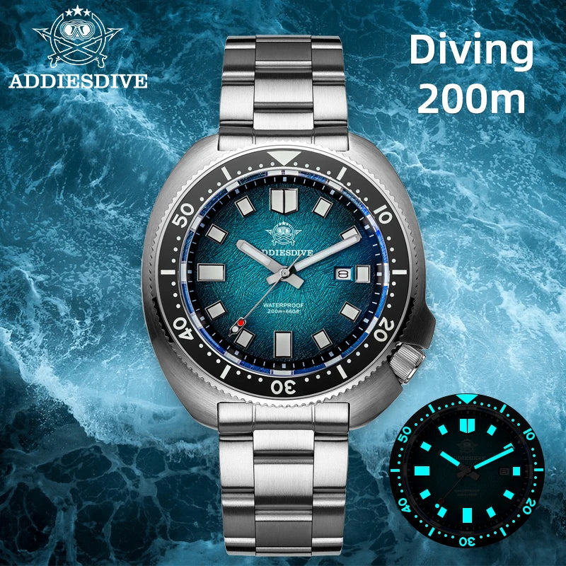 HookUpCo. Luminous Quartz Dive Watch