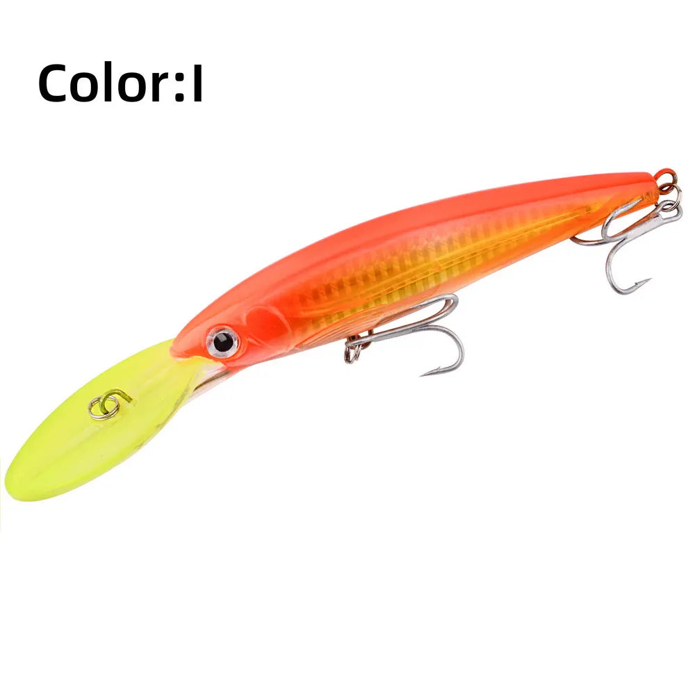 HookUpCo. Big Floating Minnow Lure for Trolling